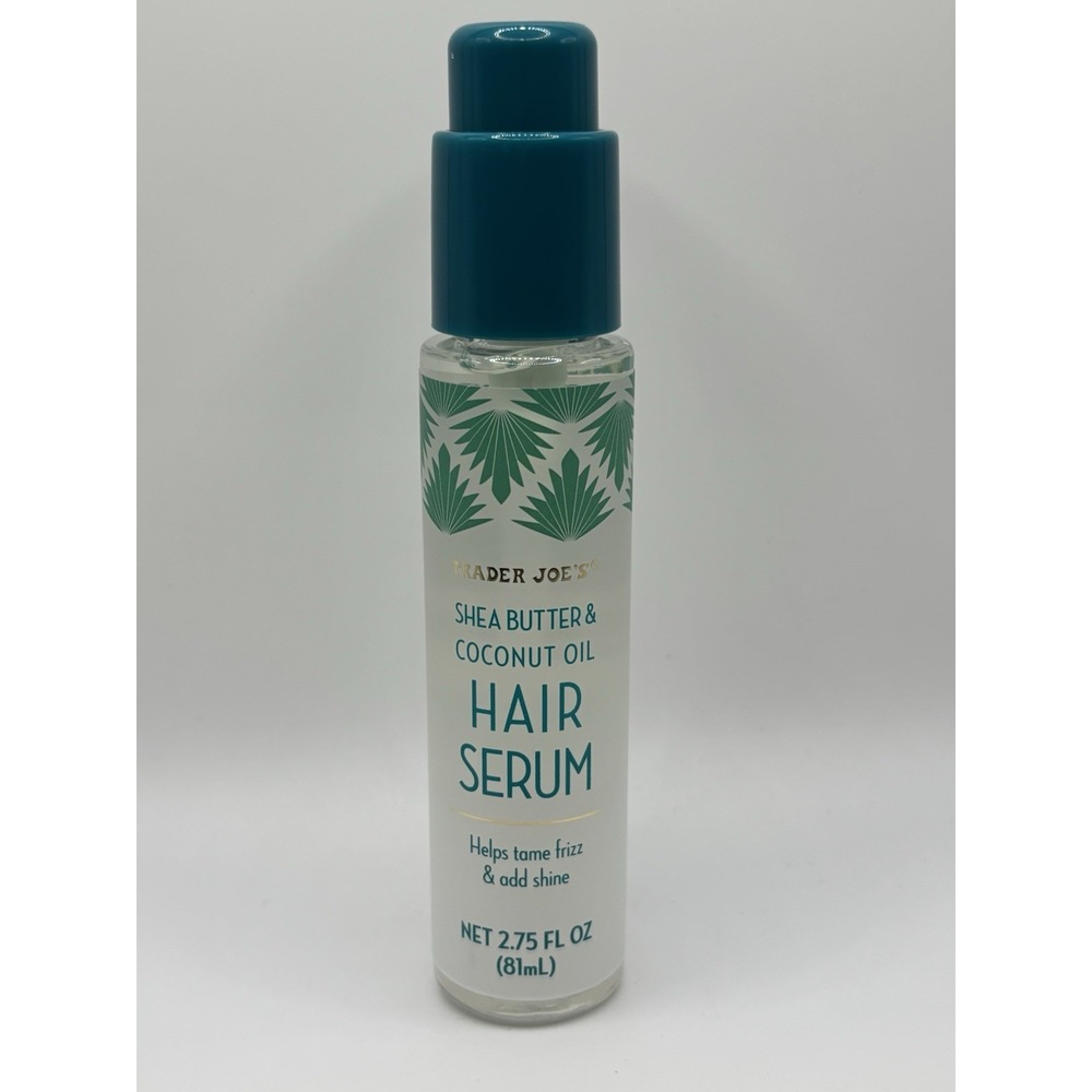 Trader Joe's Shea Butter & Coconut Oil Hair Serum Tame Frizz Add Shine 2.75 oz